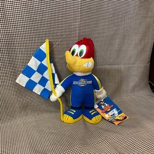 Vintage Team Woody NASCAR Plush Toy Woody Woodpecker #63